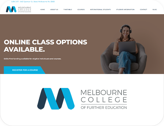 MCFE — website built and grown by Digital Movement